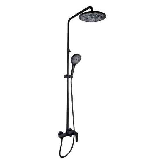 Душевая система для душа из латуни Qtap Slavonice на два потребителя QTSLA110BLM45914 Black Matt Харьков