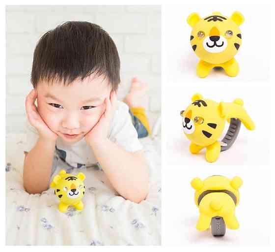 Мигалка для детского велосипеда Zoonimal Тигр, LED, на руль. Свечение: Белый Киев