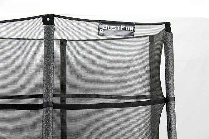 Батут дитячий Just Fun 140 см Black із захисною сіткою для дітей Київ - фото 8