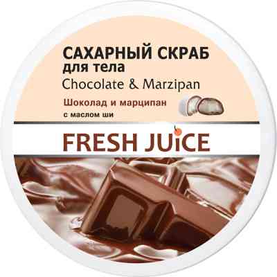 Скраб для тіла Fresh Juice Chocolate &amp; Marzipan цукровий 225 мл (4823015925788) Вінниця