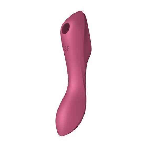 Вакуумный стимулятор с вибрацией Satisfyer Curvy Trinity 3 Red Sex Aura Киев