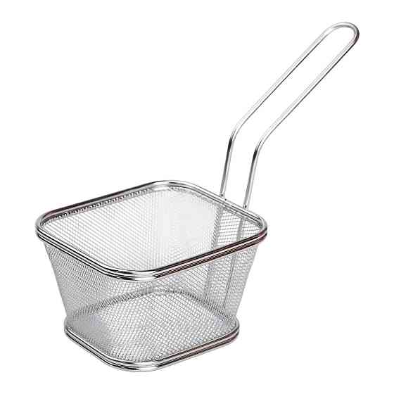 Корзина сервировочная для подачи фри и снеков 13х11х7см фритюрница нержавеющая сталь HP-19-3-L Киев