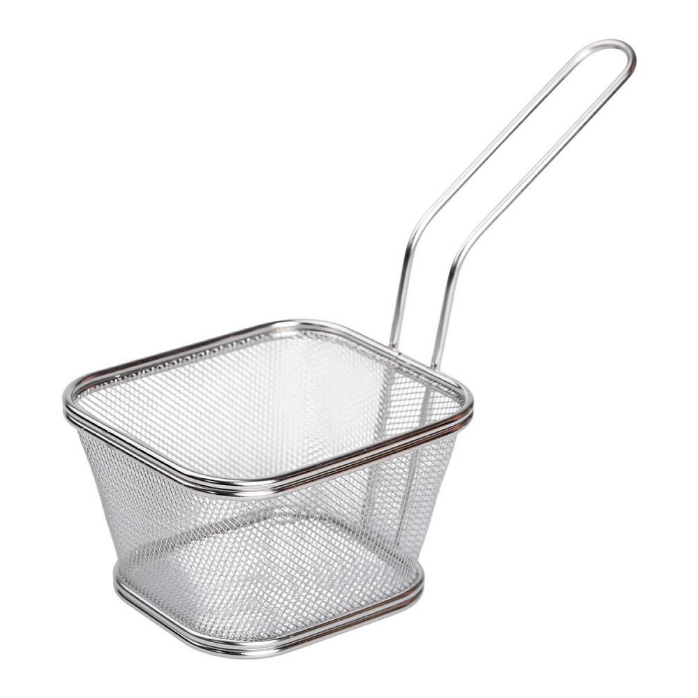 Корзина сервировочная для подачи фри и снеков 13х11х7см фритюрница нержавеющая сталь HP-19-3-L Киев - изображение 2