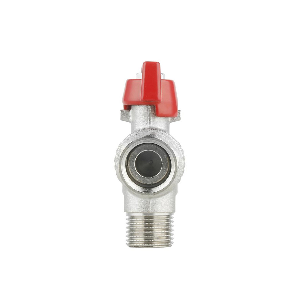 Кран кульовий із накидною гайкою Thermo Alliance Forte 1/2" ВЗ для води кутовий SF224W15 Київ - фото 6