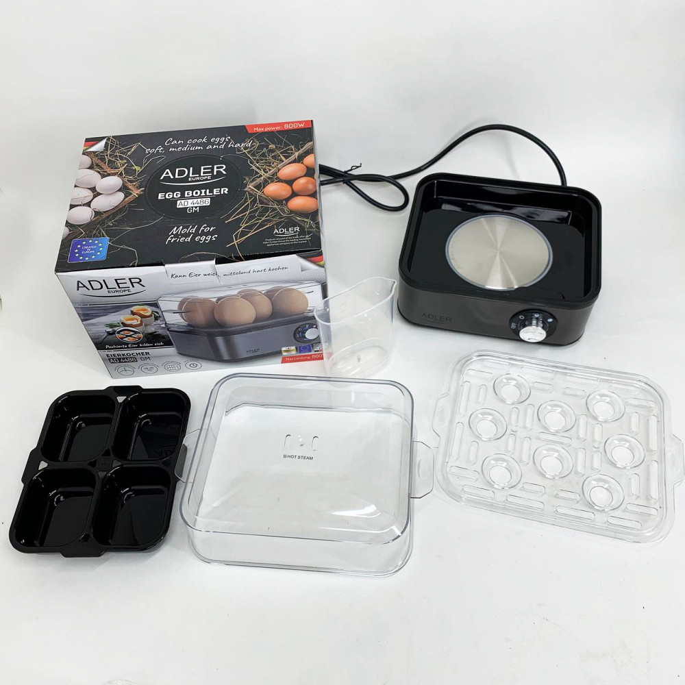 Яйцеварка на 8 яиц 800 Вт Adler AD 4486 Gun Metal AF-98 Львов - изображение 9