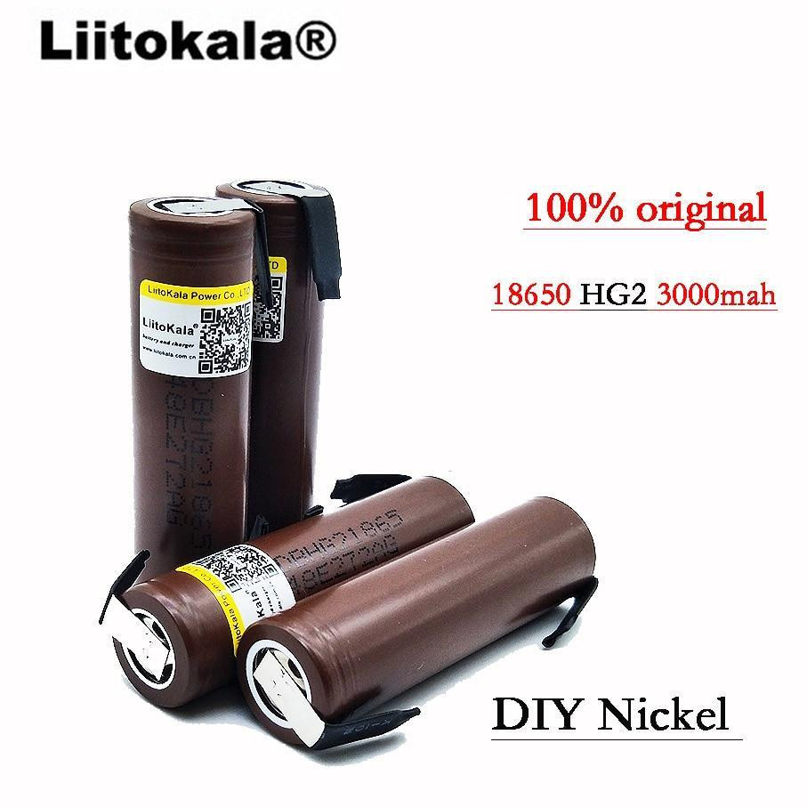 Аккумулятор 18650 HG2 3000mAh 3.7V 20А под пайку Киев - изображение 4