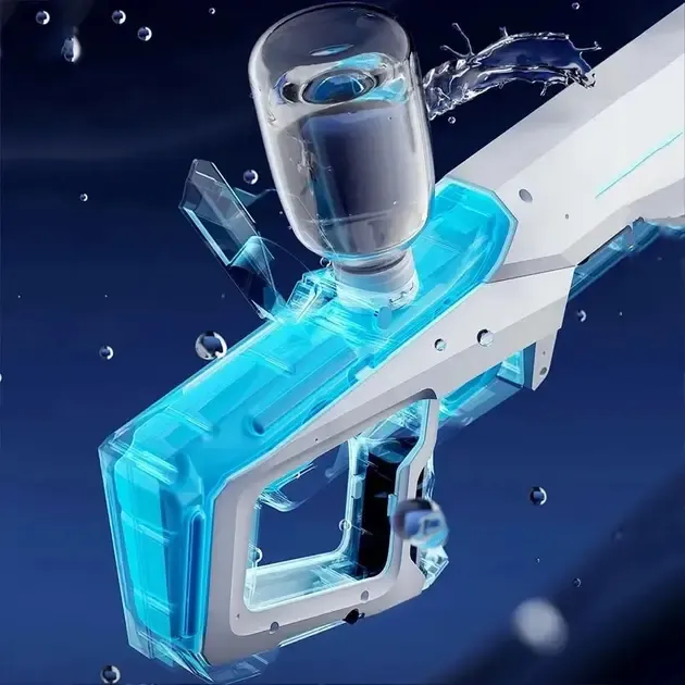 Водный бластер с насосом Zomer детский электрический водяной пистолет на аккумуляторе + USB Коломыя - изображение 2