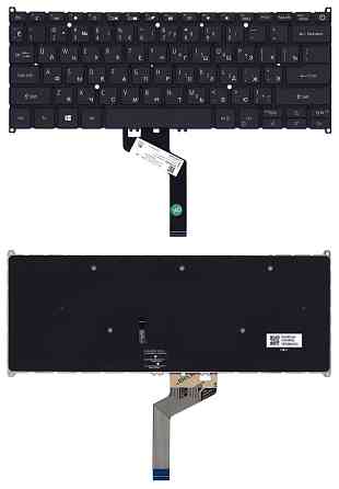 Клавиатура для ноутбука Acer Aspire Swift 5 SF514-52T с подсветкой (Light), Black, RU Вінниця