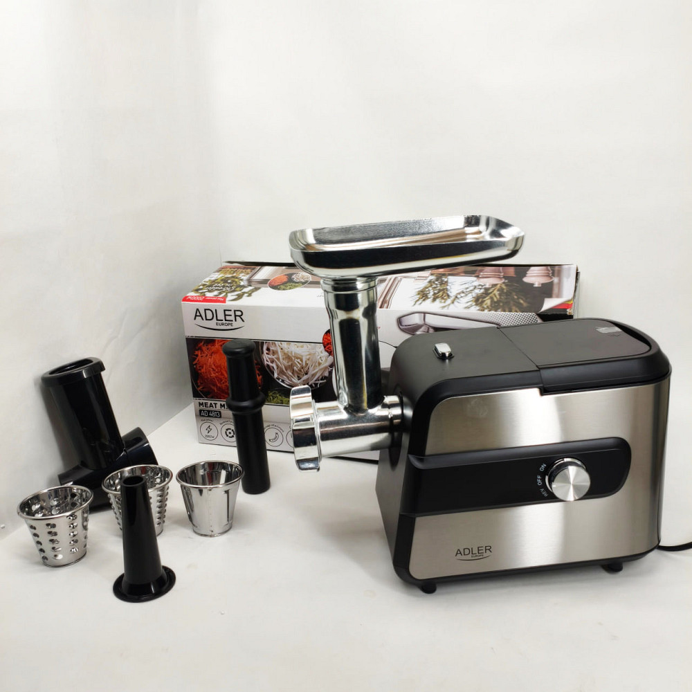 М'ясорубки з шинковкою Adler AD 4813 2000Вт, Електрична м'ясорубка насадка для приготування ковбас CX-64 Львів - фото 15