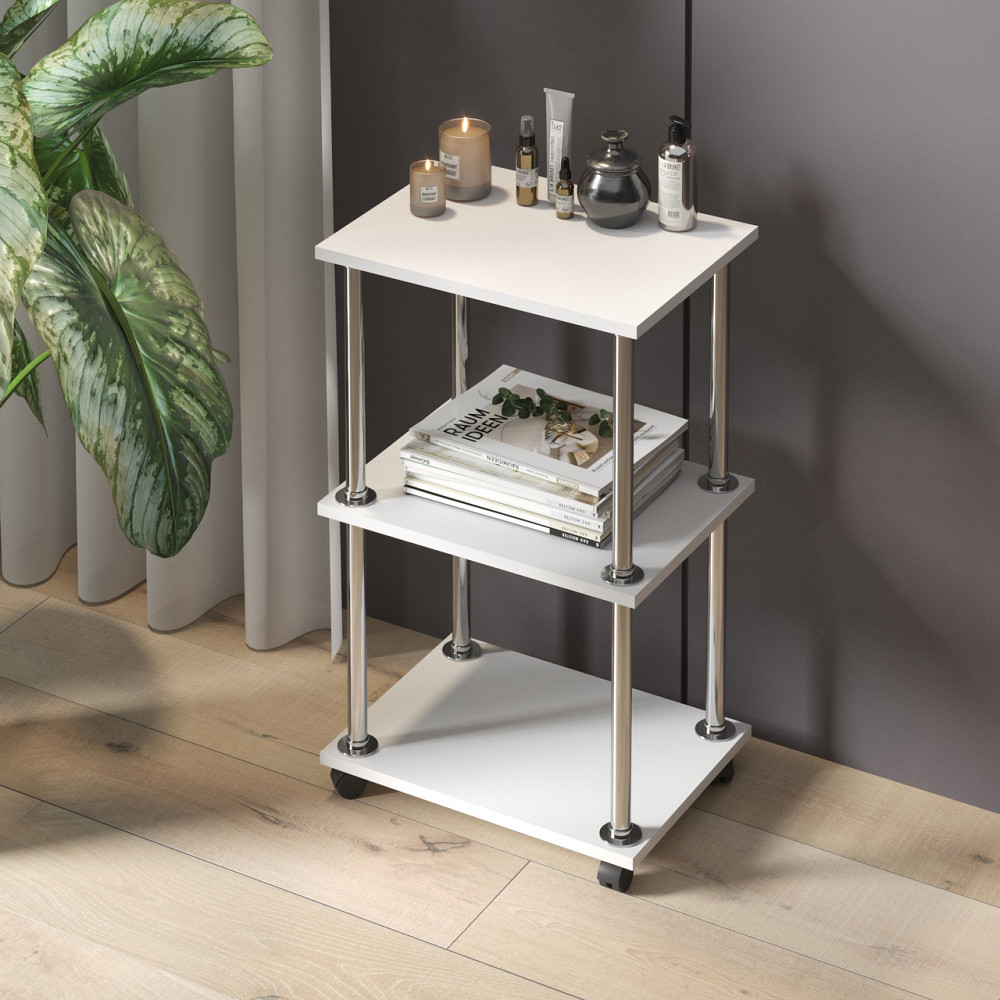 Полка стеллаж VAYS, на колесиках, косметологическая тележка D-9 Львов - изображение 1