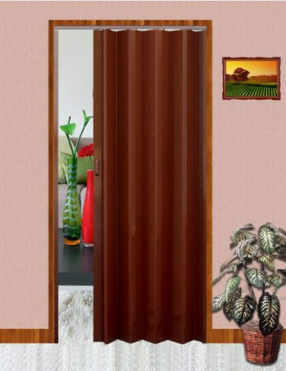 Дверь гармошка глухая Vinci Decor MELODY 820х2030х6мм   Орех Днепр - изображение 1