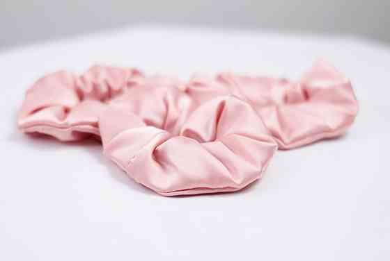 Гумка для волосся шовкова Рожевий Харків