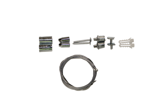 Тросовий підвіс  для трекової рейки 1 м  (2 троси/набір) Дніпро