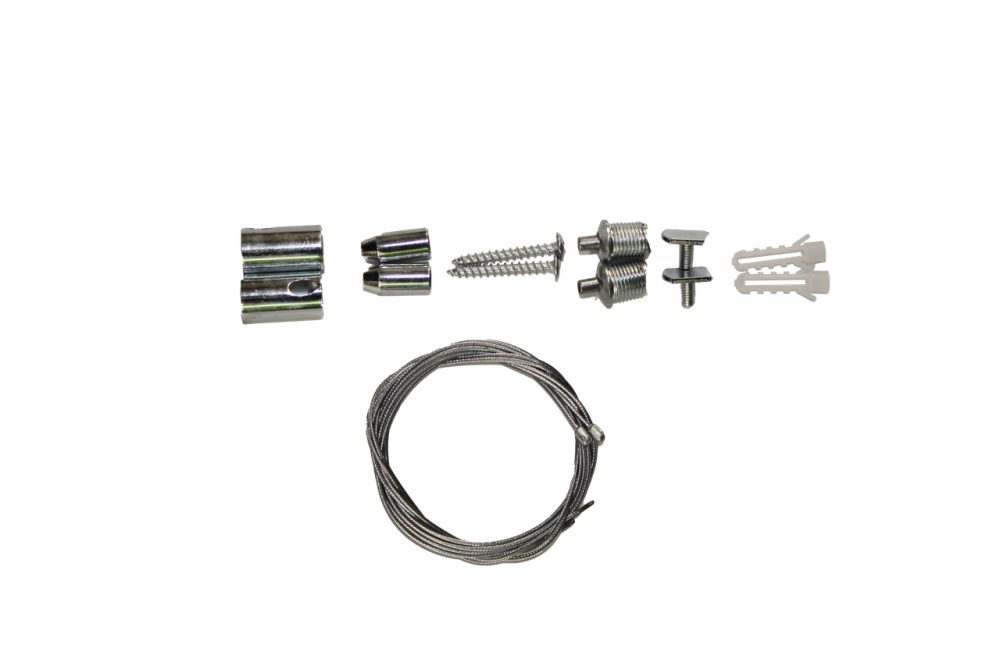 Тросовий підвіс  для трекової рейки 1 м  (2 троси/набір) Дніпро - фото 1