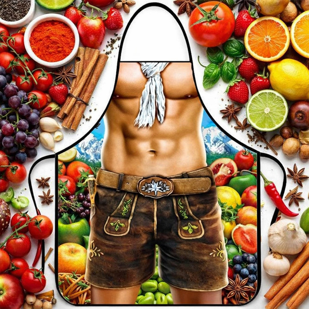 Фартук с приколом для праздника Oktoberfest торс 73 на 57 см разноцветный Киев - изображение 4