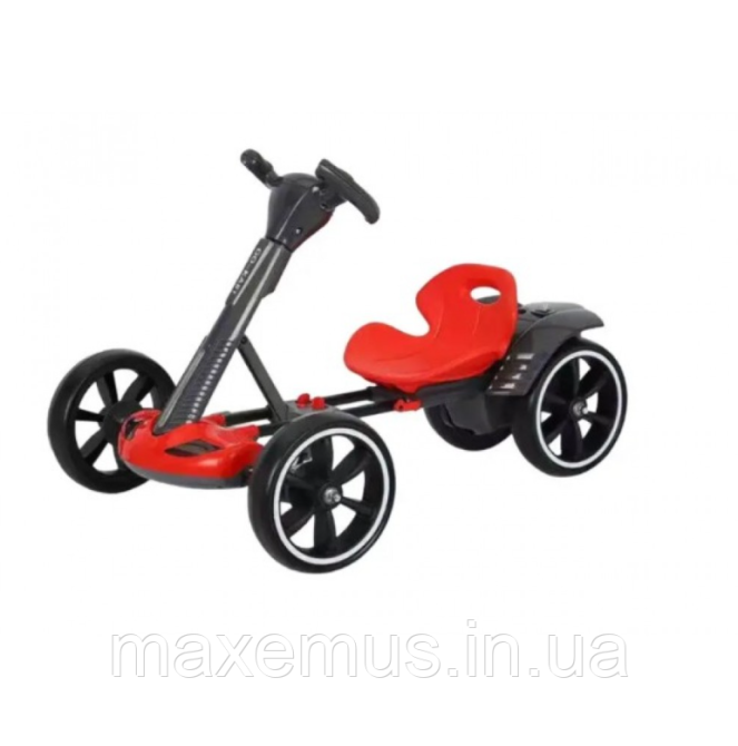 Детский электрокарт Spoko SP-V17 Красный - машинка на аккумуляторе с пультом ДУ и мягкими EVA колесами для детей 3-8 лет Мостиска - изображение 8