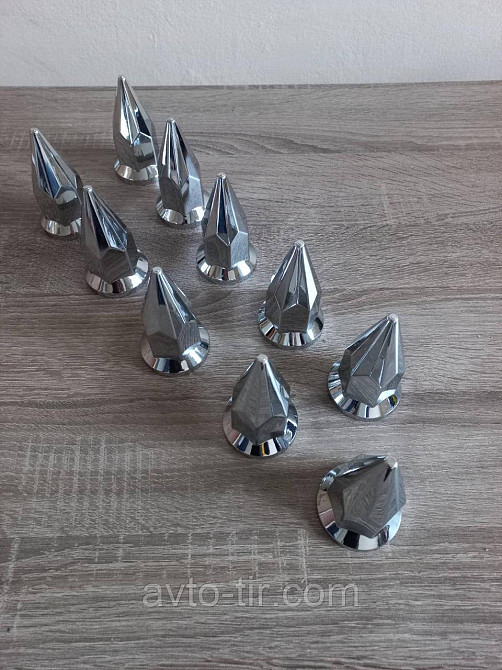 Ковпачок пластиковий на гайку 32/33 мм нікель Ковпачок пластиковий піка 32/33 мм Ковпачок на гайку піка 32 Луцьк - фото 4