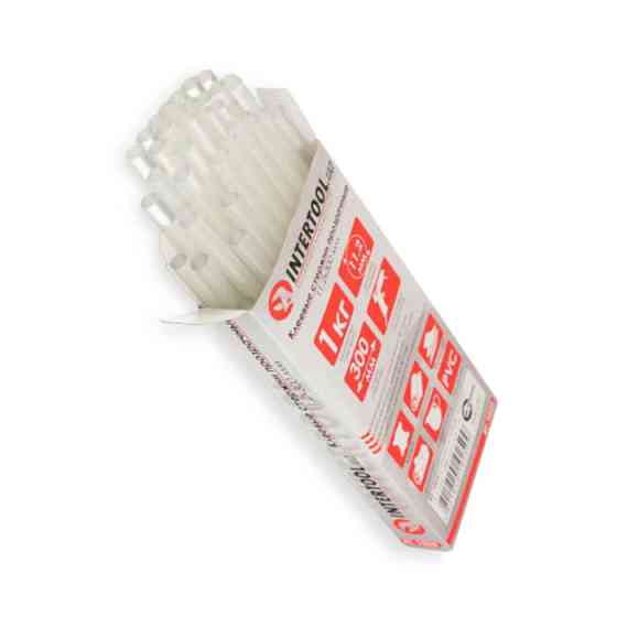 Стрижні клейові d-11.2 х 300 мм прозорі 1 кг (картонна упаковка) Мукачево