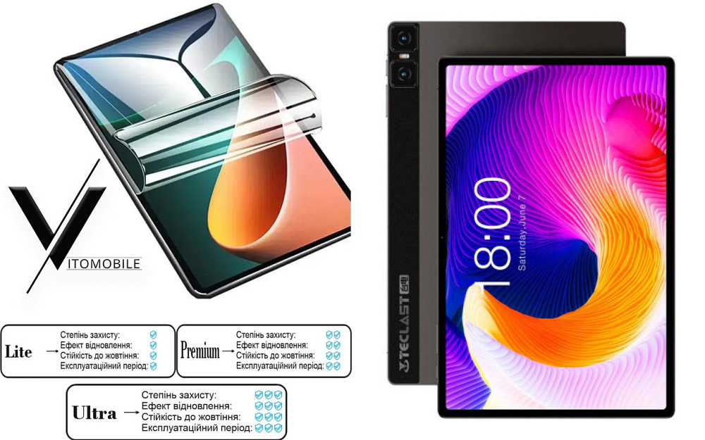 Полиуретановая пленка HyperClear Guard для Teclast T50 New 2023 Киев - изображение 1