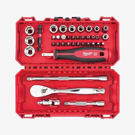 Набор бит и головок 1/4'' MILWAUKEE с храповиком_2, (38шт) Одесса