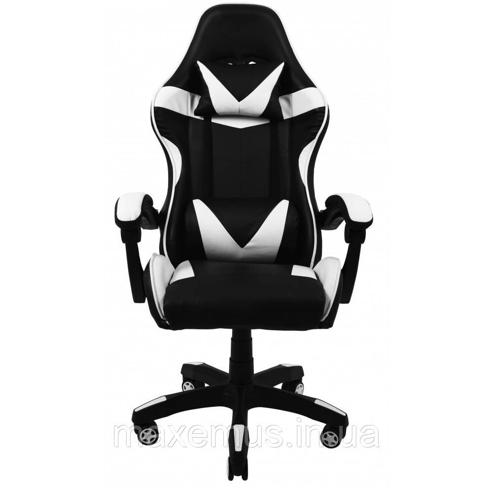 Кресло геймерское раскладное B 8 1 0 геймерский стул компьютерный с 2 подушками белый Мостиска - изображение 5