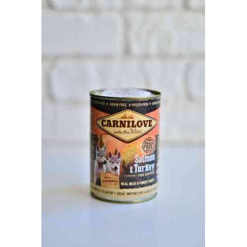 Корм вологий Carnilove Puppy k консерви для цуценят з лососем та індичкою 400 г Київ
