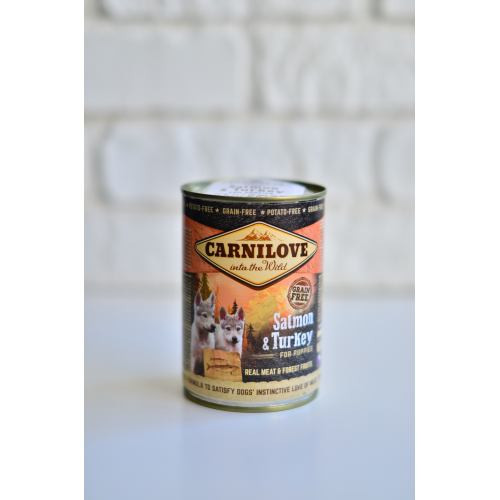 Корм влажный Carnilove Puppy k консервы для щенков с лососем и индейкой 400 г Киев - изображение 6