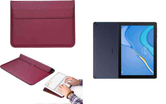 Чохол-конверт VitoCase для Huawei MatePad T10, T10s, T10S (2nd Gen) , з функцією підставки для планшета Бордовий Київ