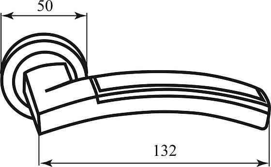 Ручка Icaro Z-5253 Swarovski R ф / с сатин хром RDA Киев