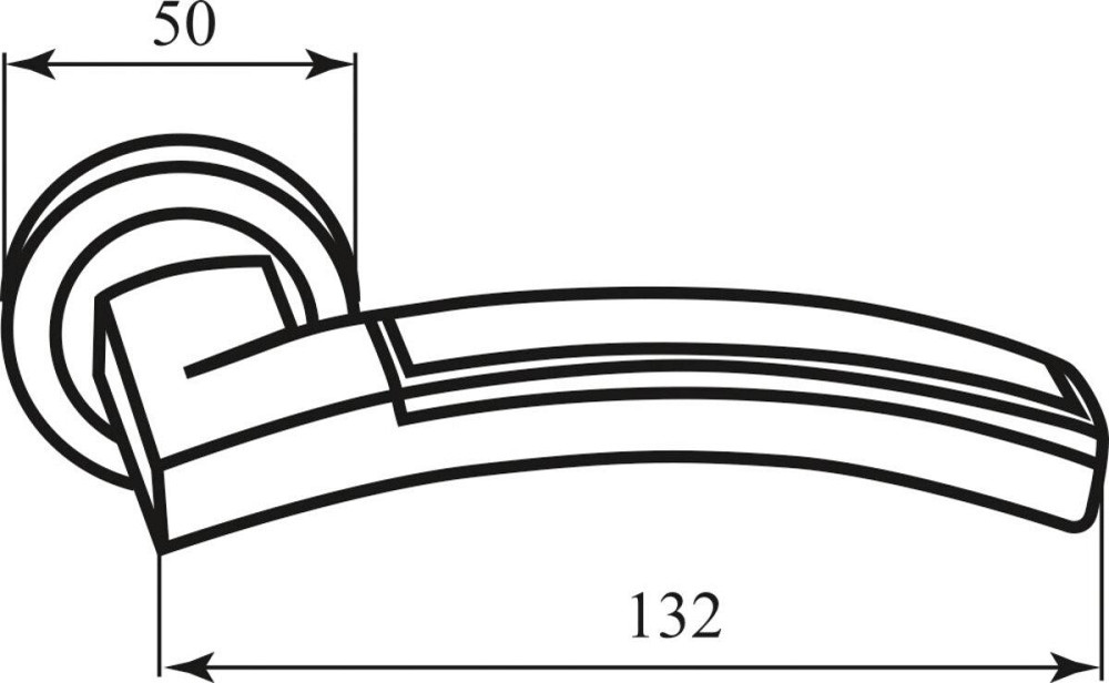 Ручка Icaro Z-5253 Swarovski R ф / с сатин хром RDA Киев - изображение 3