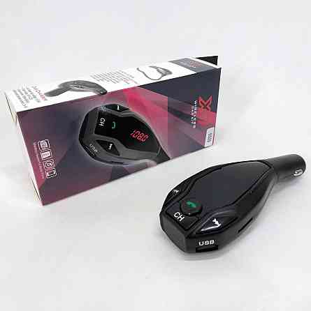 Модулятор музики в машину FM MOD. X7 BT, FM-модулятор на прикурювач в машині, KH-564 FM трансмітер Київ