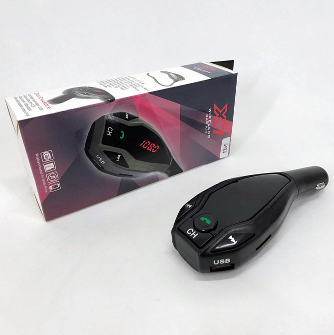 Модулятор музики в машину FM MOD. X7 BT, FM-модулятор на прикурювач в машині, KH-564 FM трансмітер Київ - фото 2