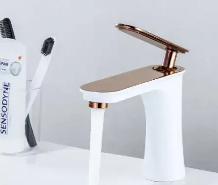 Змішувач для умивальника кран у ванну одноважільний WanFan люкс якості Білий Кам'янець-Подільський - фото 1