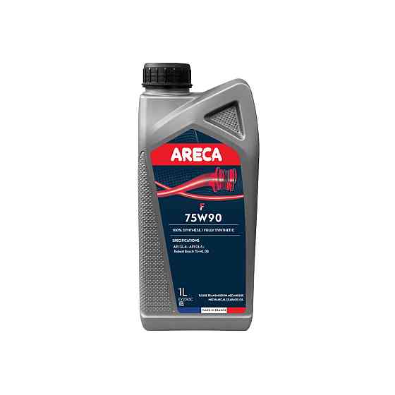 ARECA F 75W-90 GL4/GL5 1 л — преміальна синтетична трансмісійна олива для МКПП, гіпоїдних мостів і диференціалів | 150318 Ковель