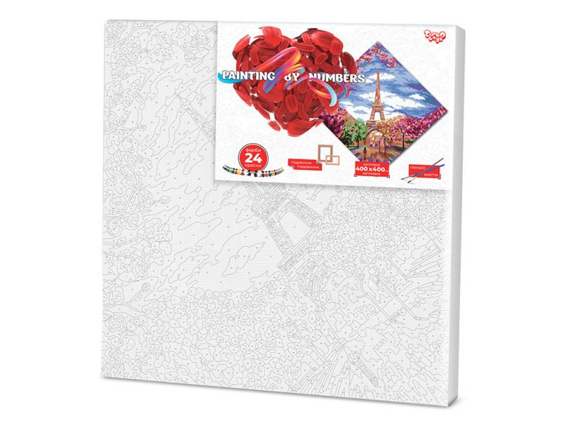 Картина за номерами. "Весна в Парижі" 40 * 40см KpNe-02-02 Вінниця - фото 2