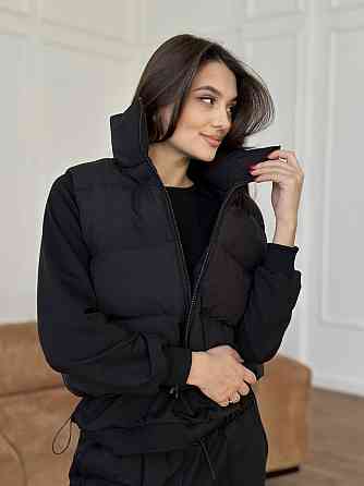 Жилетка чорна жіноча укорочена Чорний 42/44 Харків