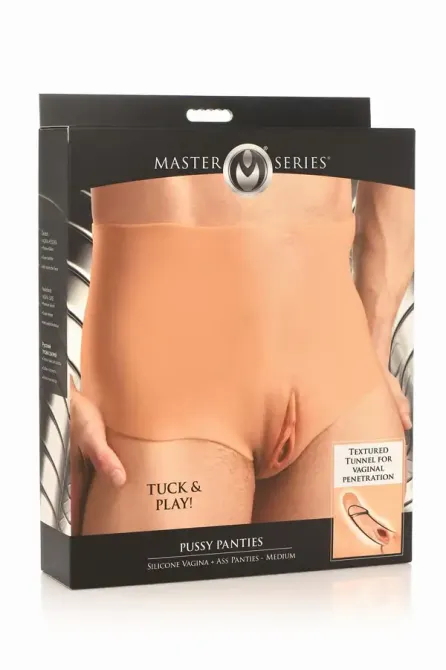 Накладна вагіна Master Series Silicone Vagina + Butt Panties - Medium Львів - фото 10