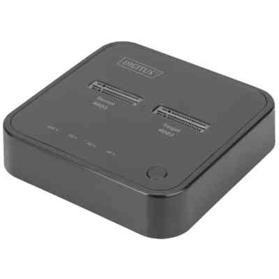 Порт-репликатор Digitus Dual M.2 NVMe SSD USB Type-C 3.2 Black (DA-71545) Винница