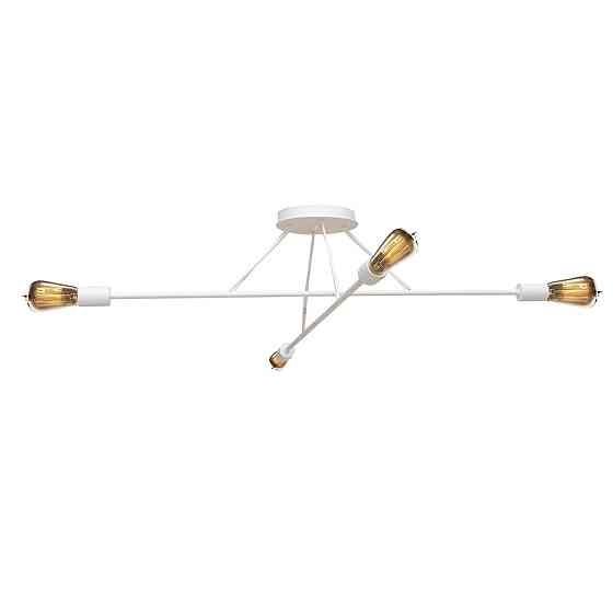 Люстра подвесная MSK Electric Asket под четыре лампы Е27 NL 10320-4 WH белая Одесса
