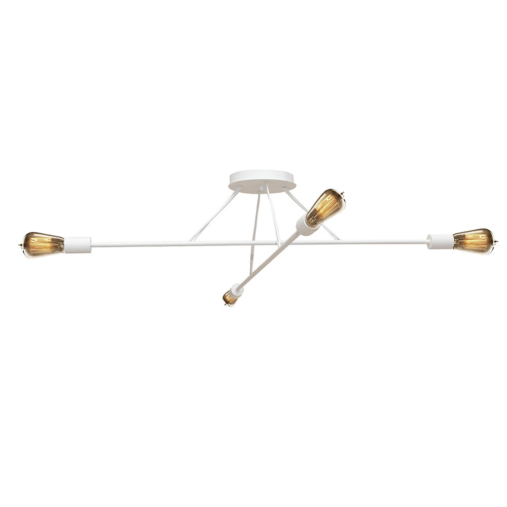 Люстра подвесная MSK Electric Asket под четыре лампы Е27 NL 10320-4 WH белая Одесса - изображение 5