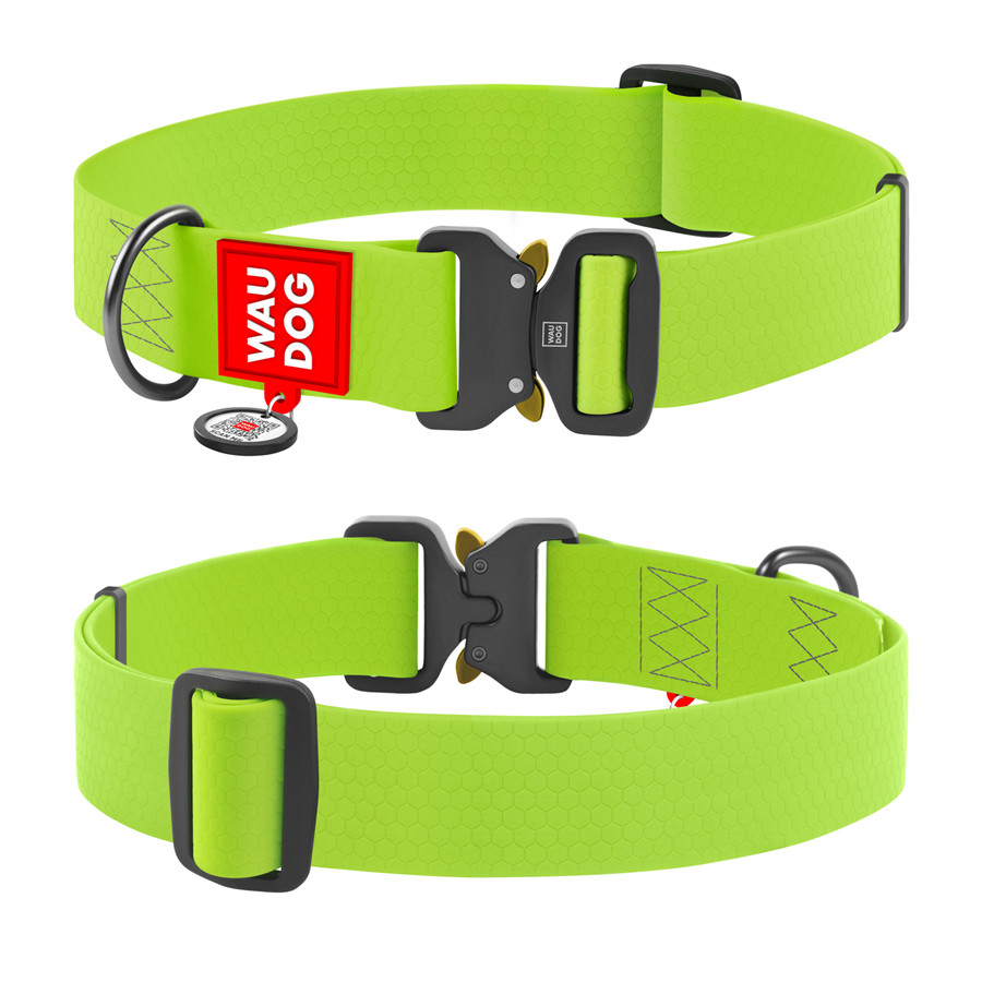 Нашийник для собак водостійкий WAUDOG Waterproof c QR паспортом, металічна пряжка-фастекс, Ш 40 Коломыя - изображение 2