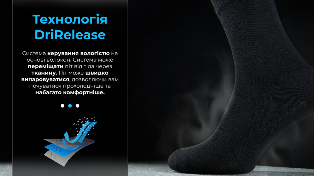 Шкарпетки водонепроникні Dexshell Ultra Thin Crew BLK (Чорний) розмір XL Вінниця - фото 2