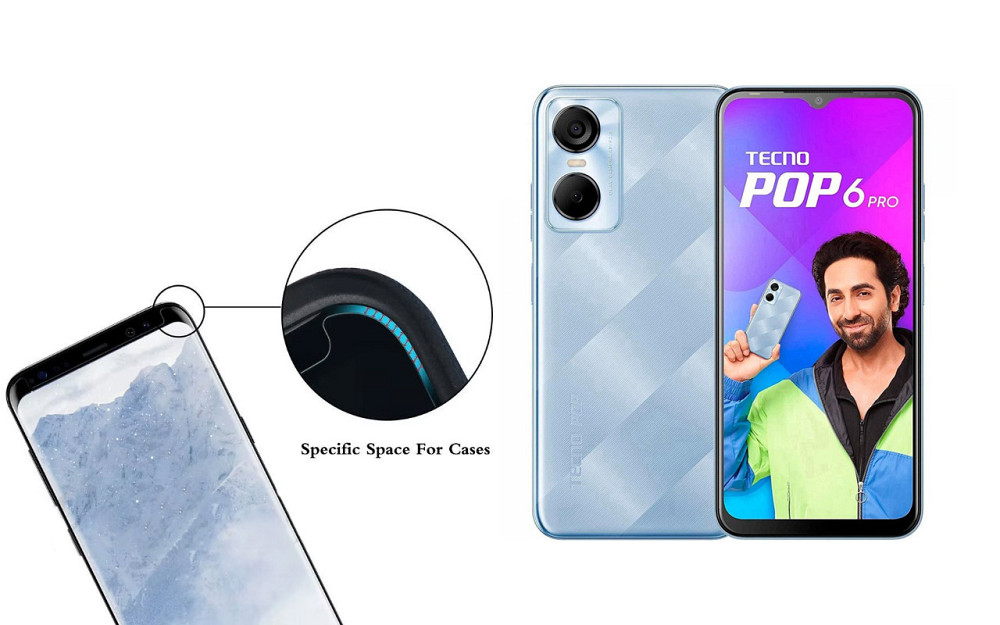 Захисне скло HyperGlass Pro для Tecno POP 6 Pro (BE8) – максимальна чутливість та захист Київ - фото 3