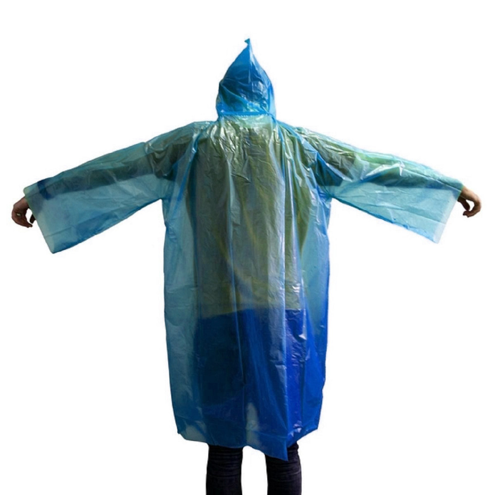 Плащ-дощовик на кнопках синій розмір XL Київ - фото 3