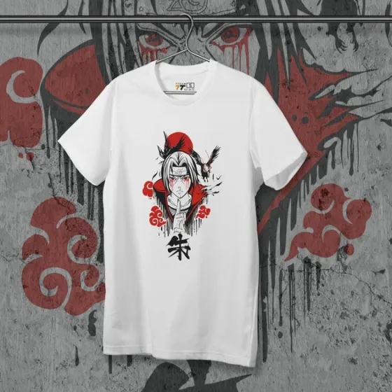 Футболка мужская с принтом Наруто Ітачі Учіха 3 Размер 48 Anime0300 Днепр