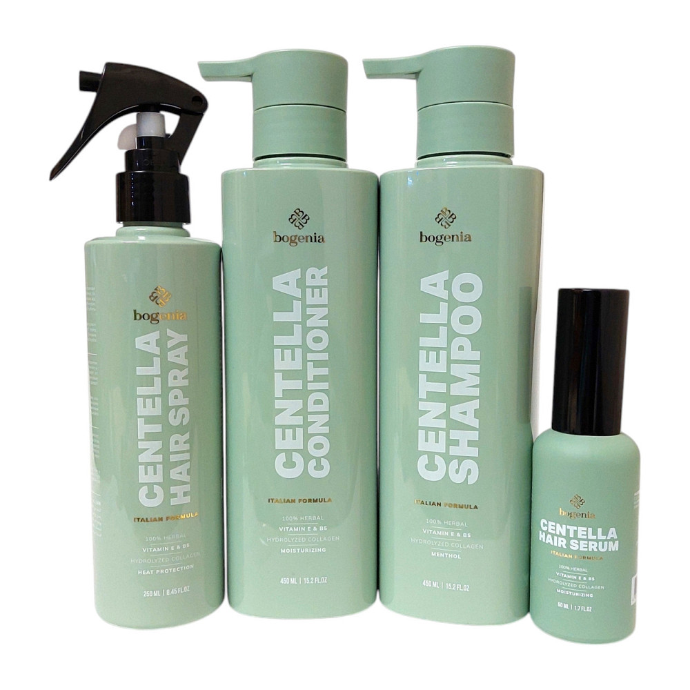 Набор для ухода за волосами Bogenia Centella (Шампунь Кондиционер Сыворотка Термозащита) Запорожье - изображение 1