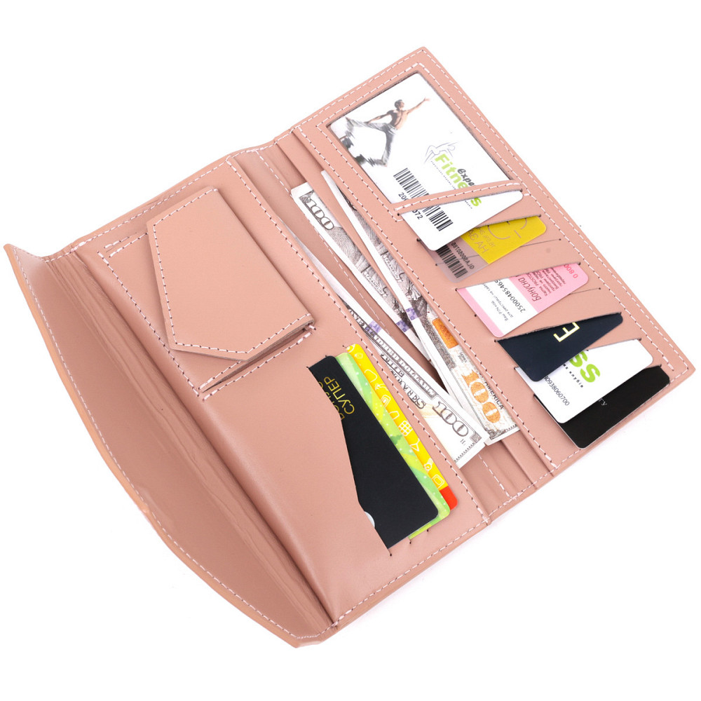 Жіночий гаманець GRANDE PELLE 11360 Рожевий Київ - фото 5