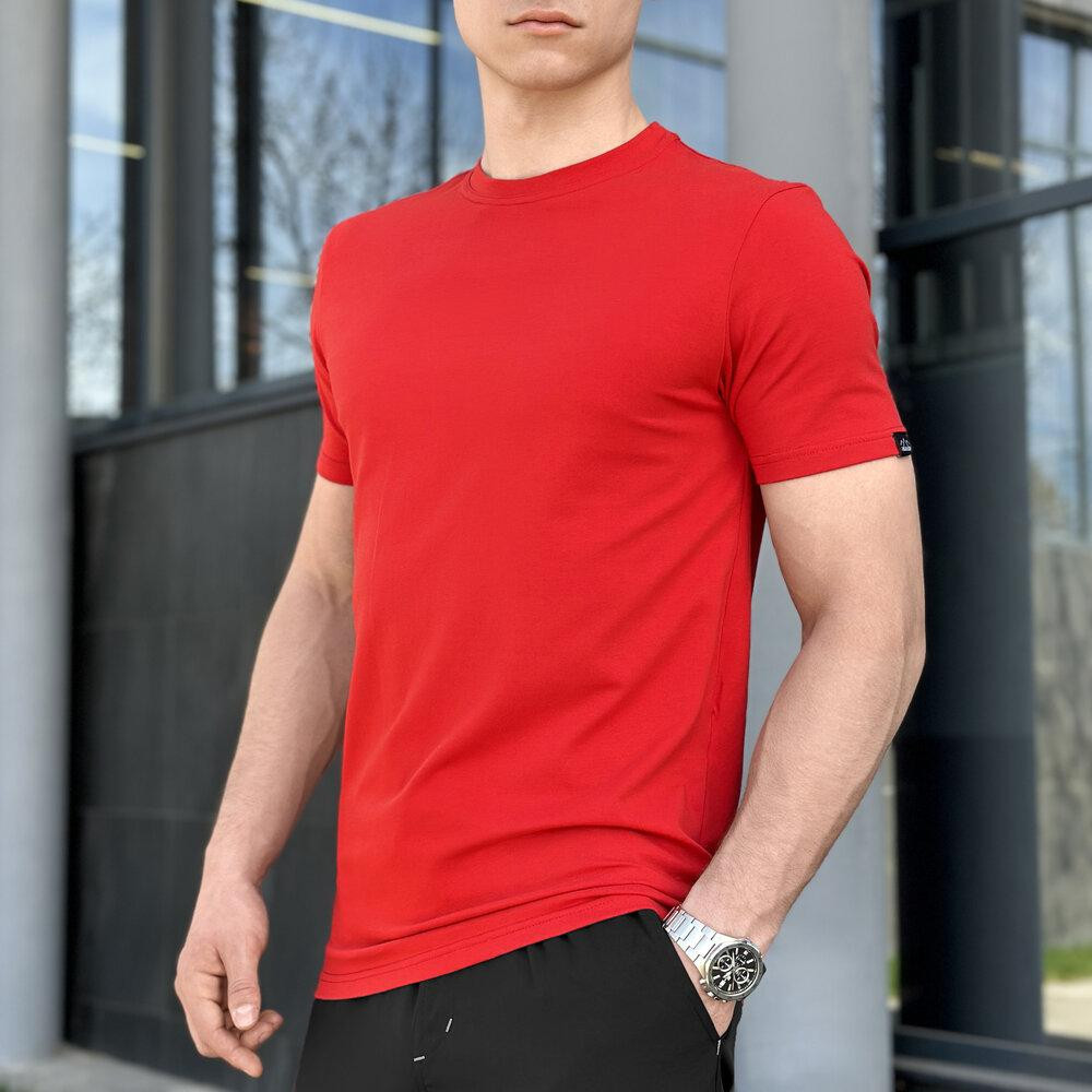 Чоловіча футболка бавовняна Pobedov Peremoga червона Київ - фото 1