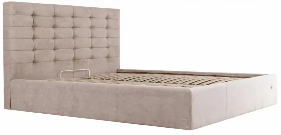 Кровать Двуспальная Erika Comfort 160 х 200 см Мисти Mocco С подъемным механизмом и нишей для белья Мокко Киев