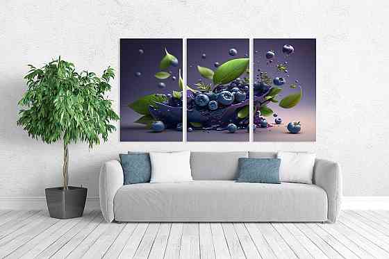 Модульна картина у вітальню/ спальню   Лохина        ART-159_3A 100х150 см Київ